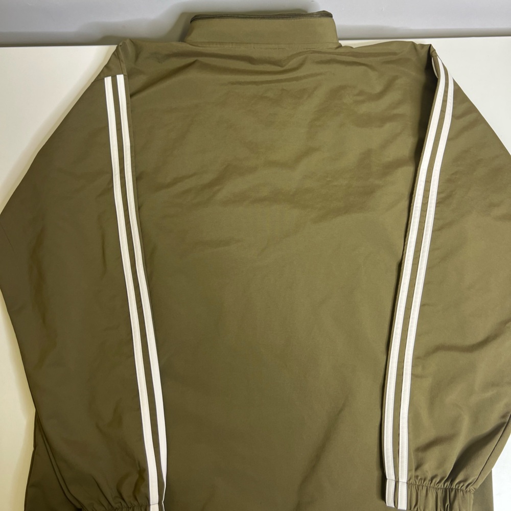 Adidas Khaki Green Track Jacket - Size Medium - Picture 2 of 8